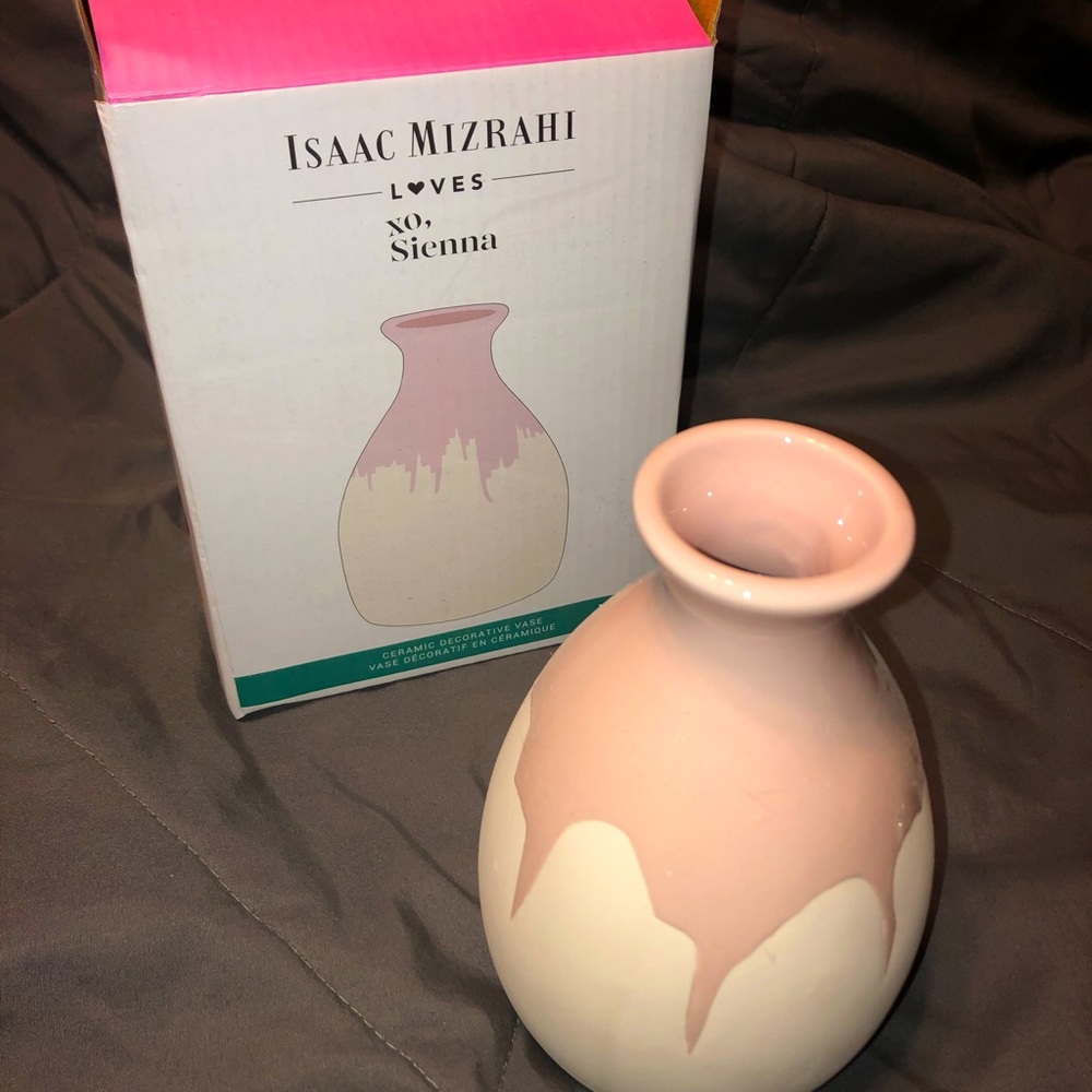 Isaac Mizrahi XO Sienna Dipped Vase